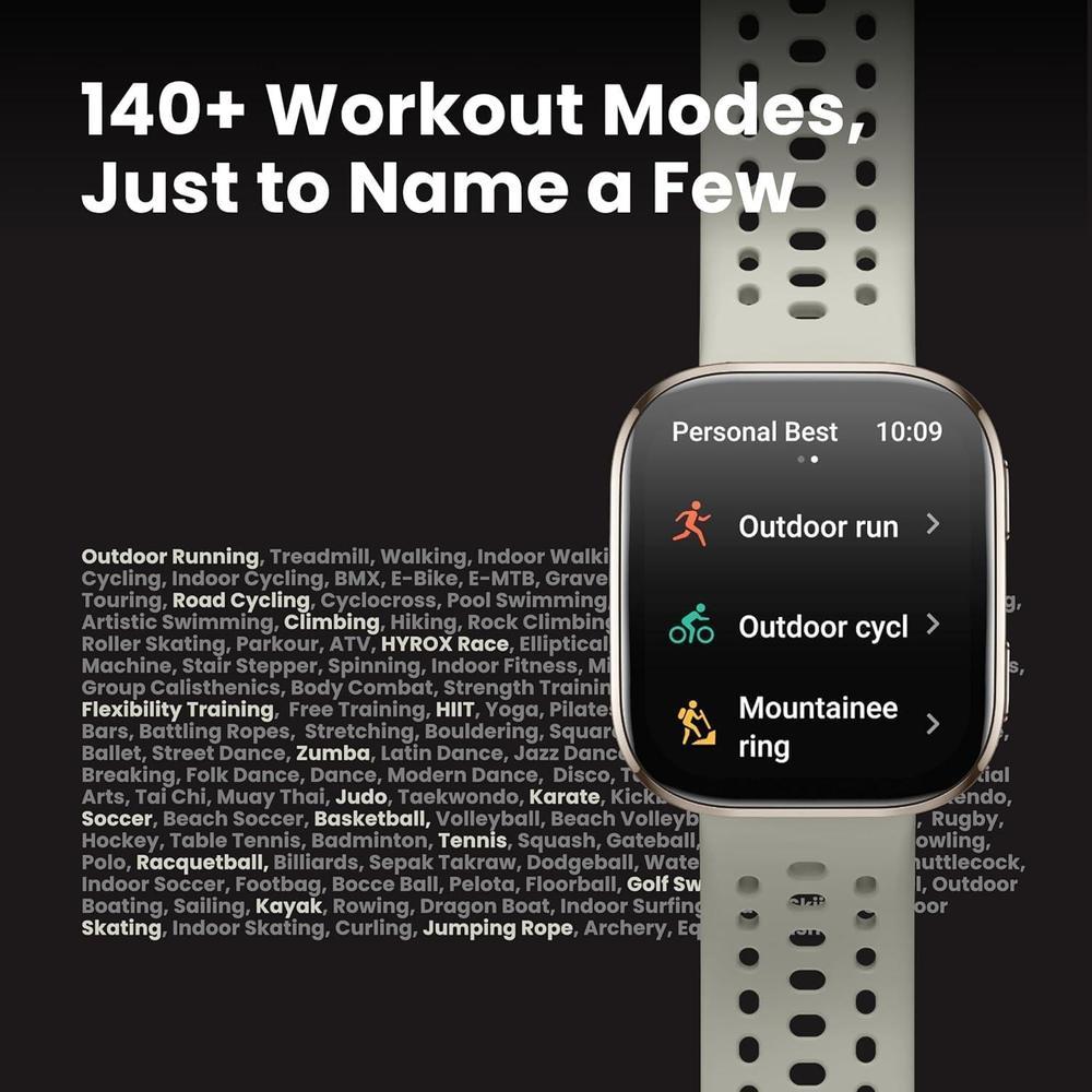 Amazfit Bip 6 - Reloj Inteligente 46mm, Batería 14 Días, AMOLED 1.97" GPS, Rosa
