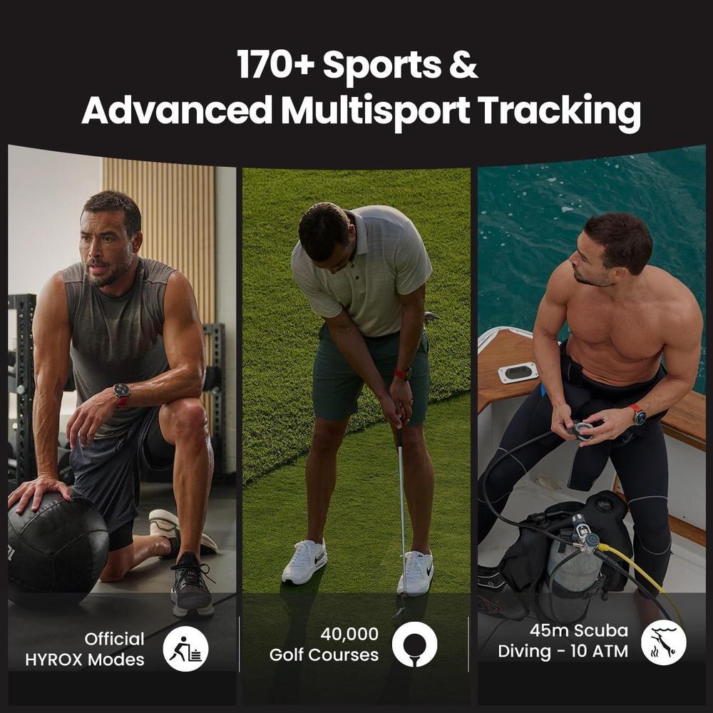 Amazfit Balance 2 - Reloj inteligente con cristal de zafiro, GPS de doble banda, batería de 21 días y múltiples modos deportivos