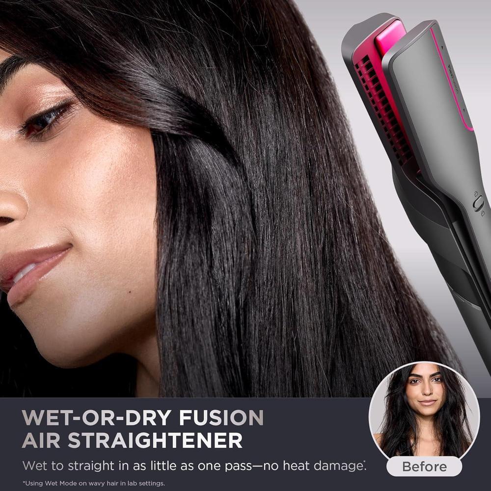 Shark FlexFusion - Plancha y secador de pelo con cepillo de cerámica, rizadores automáticos, concentrador y anti-frizz