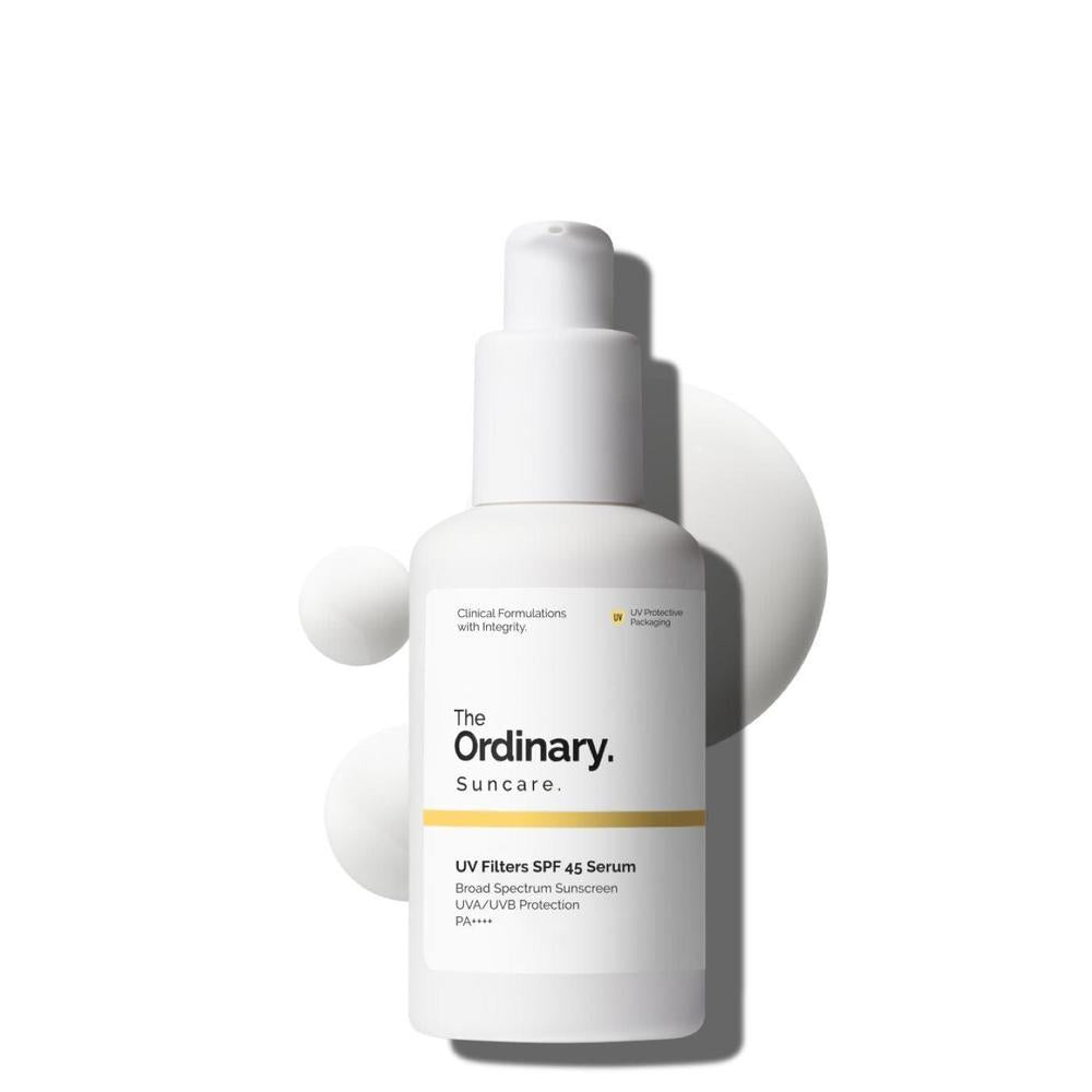 The Ordinary UV Filters SPF 45 Protector Solar en Suero para el Rostro, Protector Solar Hidratante Ligero de Amplio Espectro, Protección UVA/UVB, No Comedogénico, Sin Residuo Blanco, 2 Fl Oz