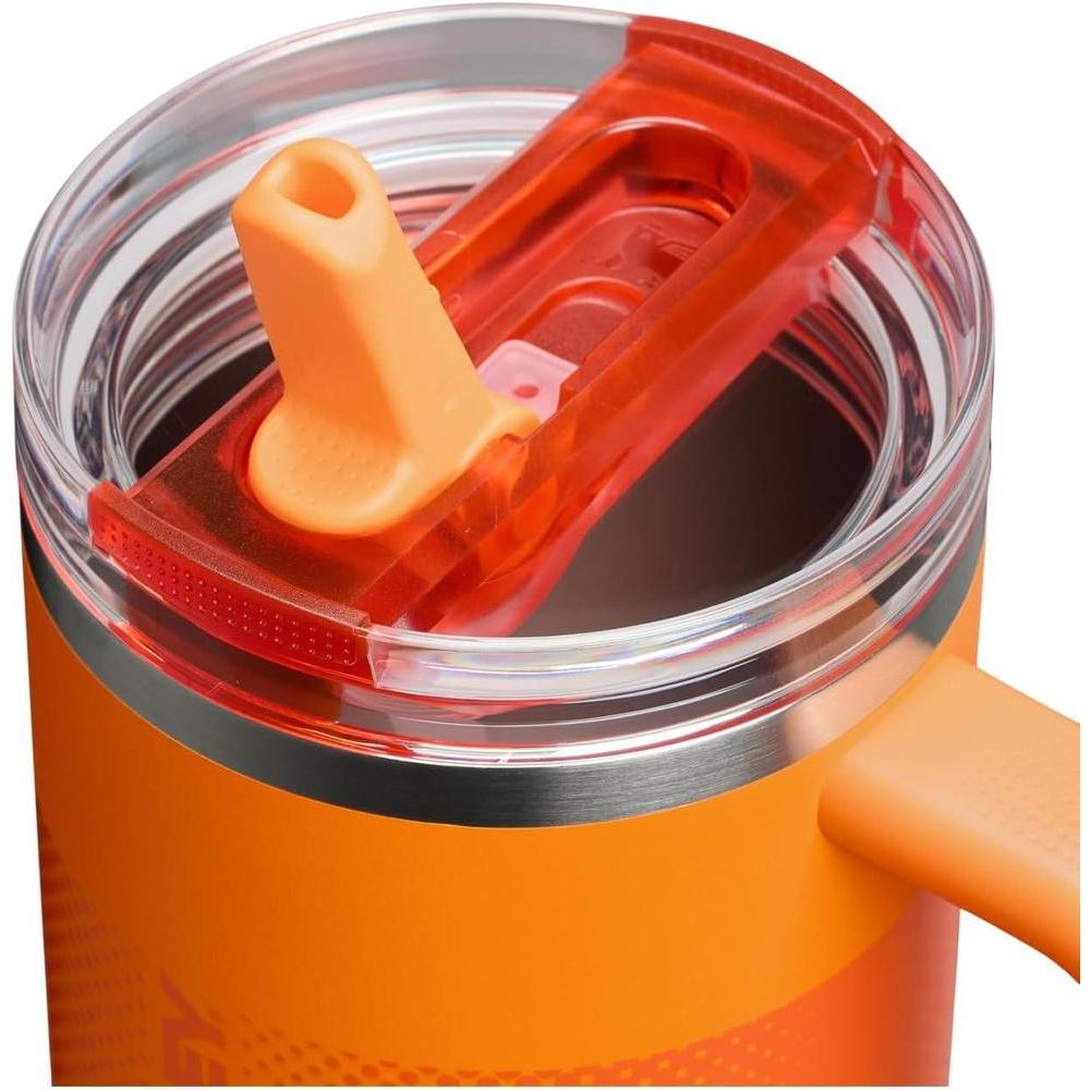 STANLEY Quencher ProTour, vaso de paja con tapa a prueba de fugas y popote integrado, para viajes, acero inoxidable