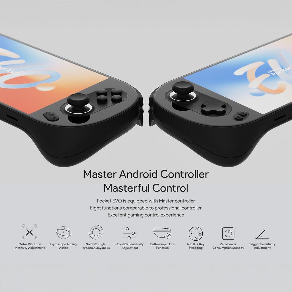AYA NEO Pocket EVO - Consola de juegos Android con 16GB RAM, 1TB almacenamiento, pantalla OLED, Snapdragon G3x Gen 2