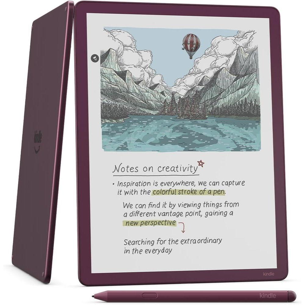 Amazon Kindle Scribe Colorsoft 64GB, modelo más reciente con pantalla a color similar a papel y luz frontal. Incluye lápiz Premium