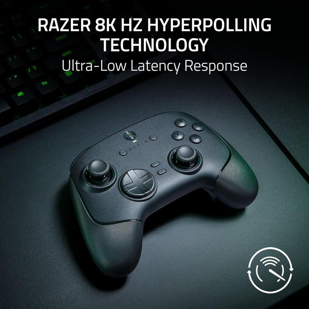 Razer Wolverine V3 Pro Controlador inalámbrico para juegos con frecuencia de sondeo de 8000 Hz, diseño ergonómico y botones programables