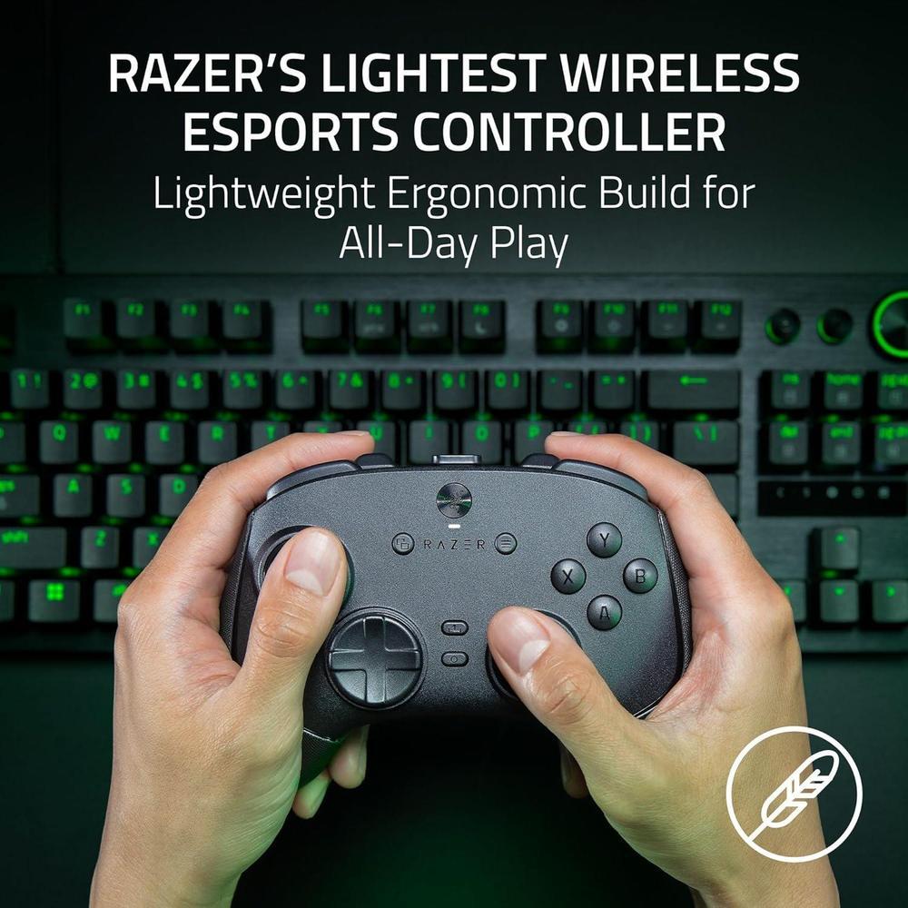 Razer Wolverine V3 Pro Controlador inalámbrico para juegos con frecuencia de sondeo de 8000 Hz, diseño ergonómico y botones programables