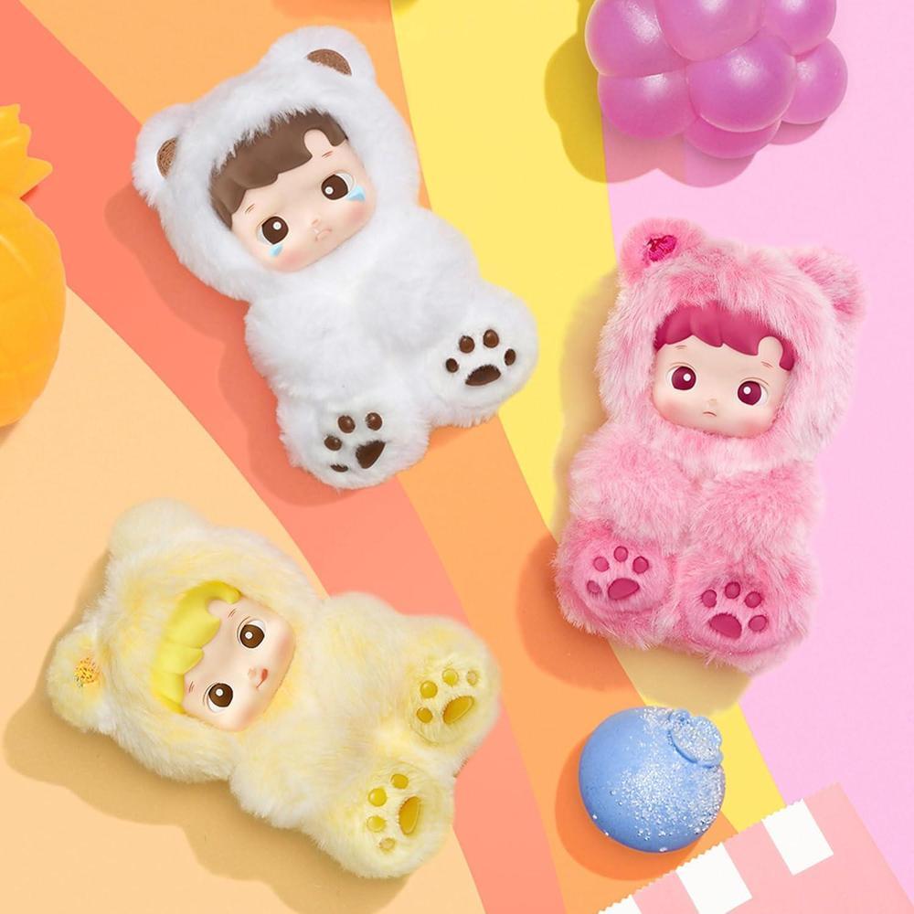 POP MART HACIPUPU Caja ciega colgante de peluche de vinilo, figuras de acción aleatorias, juguetes coleccionables