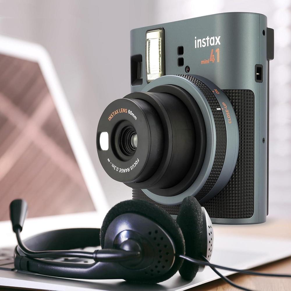 Fujifilm Instax Mini 41 con 20 impresiones, funda, álbum de fotos y paño de microfibra para alta calidad