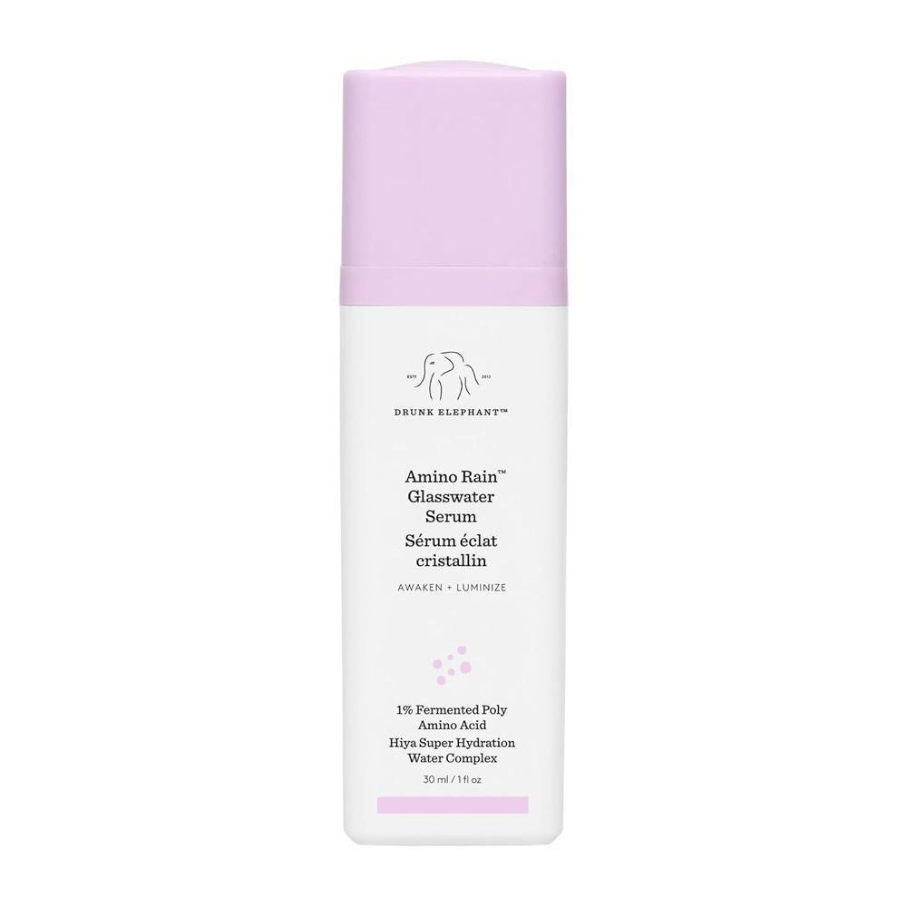 Drunk Elephant Amino Rain Glasswater Serum - 1.0 fl oz/1 fl oz - Cuidado clínico limpio de la piel - Libre de crueldad animal - Probado por dermatólogos - Libre de aceites esenciales, siliconas y