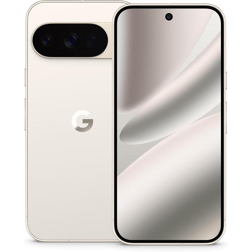 Google Pixel 10 Pro - Unlocked Android Smartphone with Gemini, Your AI Assistant, Triple Rear Camera System, Fast-Charging 24+ Hour Battery, and 6.3" Super Actua Display - Porcelain - 256 GB