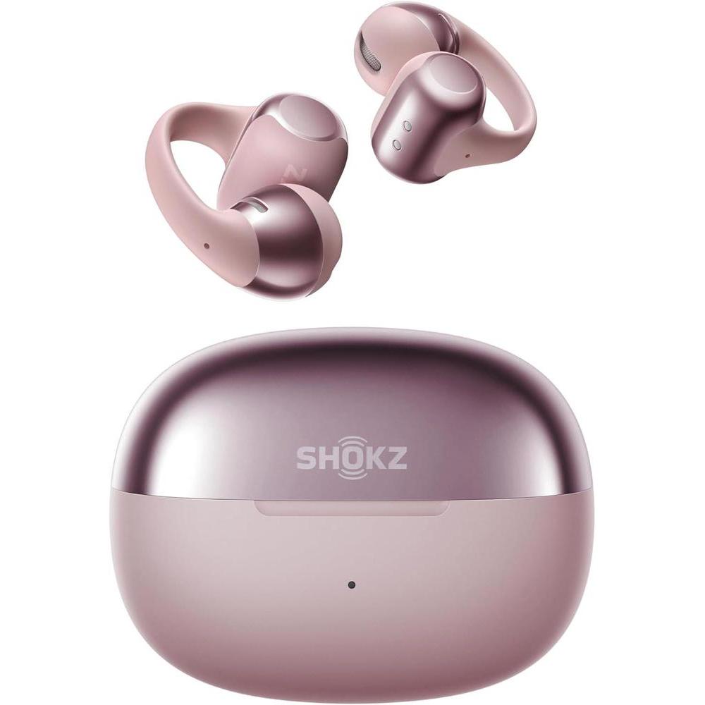SHOKZ OpenDots ONE - Open-Ear Headphones - Wireless Bluetooth Earbuds with Microphone - Secure, Lightweight, Clip-On Fit - Premium Dolby Audio - Water Resistant - Fast Charging - Up to 40 hrs Playtime