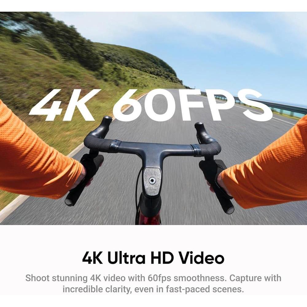 Cámara Insta360 GO Ultra 4K para Vlogging, Manos Libres, Sensor 1/1.28", Peso Ligero, con Batería de 200 Min, Magnética, Negra