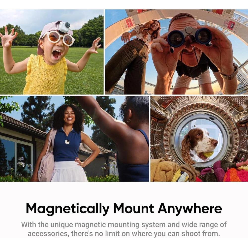 Insta360 GO Ultra - Cámara de Vlogs 4K portátil, manos libres, con sensor avanzado y duración de batería extendida para deporte y aventuras