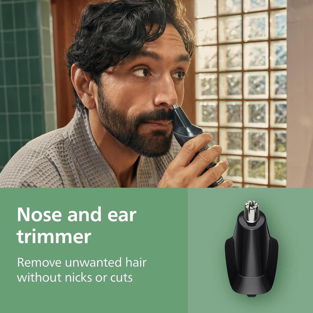 Recortadora Philips Norelco 13 en 1 serie 3000, 9 ajustes y cuchillas autoafilables para barba y cabello