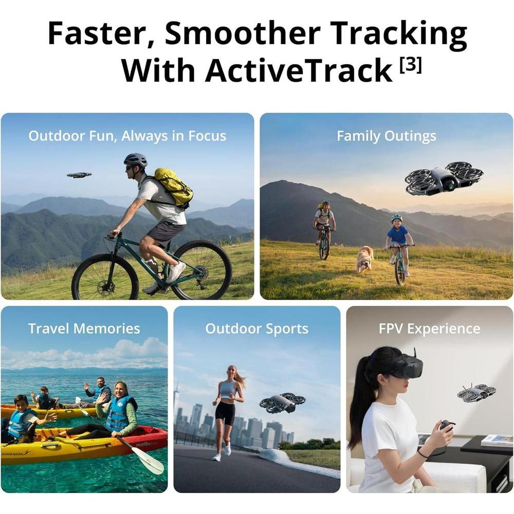 DJI Neo 2 dron plegable con cámara 4K, despegue y aterrizaje en la palma, control por gestos, detección de obstáculos
