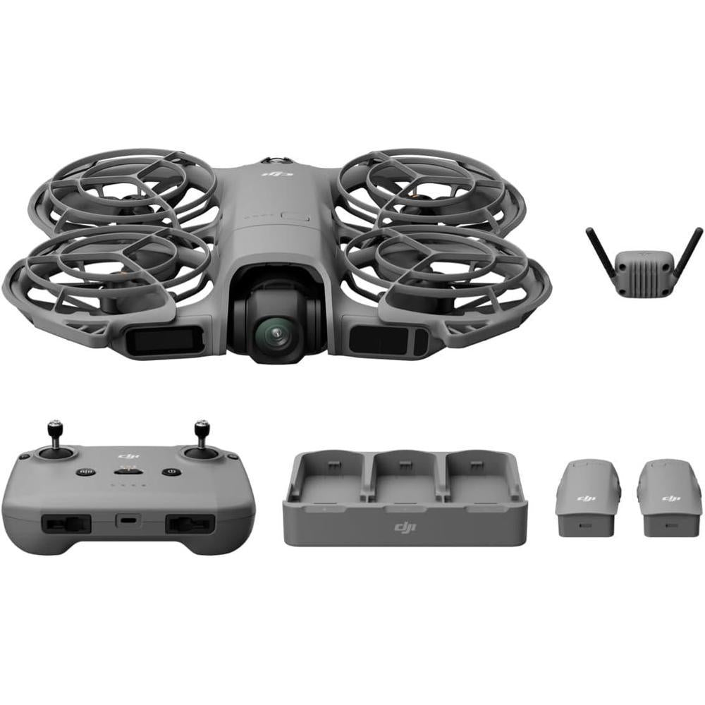 DJI Neo 2 Fly More Combo With RC-N3 Remote Controller, Stable Transmission With Digital Transceiver, 4K Drone for Beginners, 3 Batteries