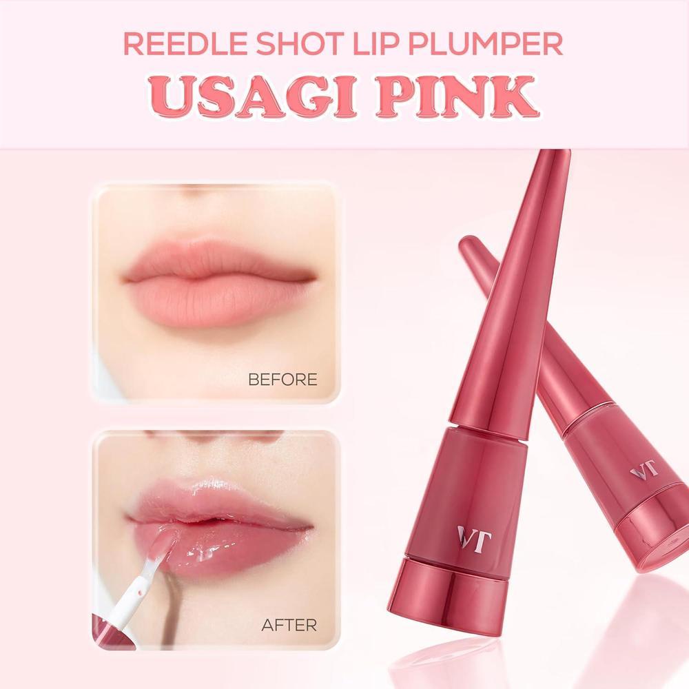 VT COSMETICS Lip Plumper, plumper coreano que hidrata y alisa las arrugas con ácido hialurónico, gran alto brillo