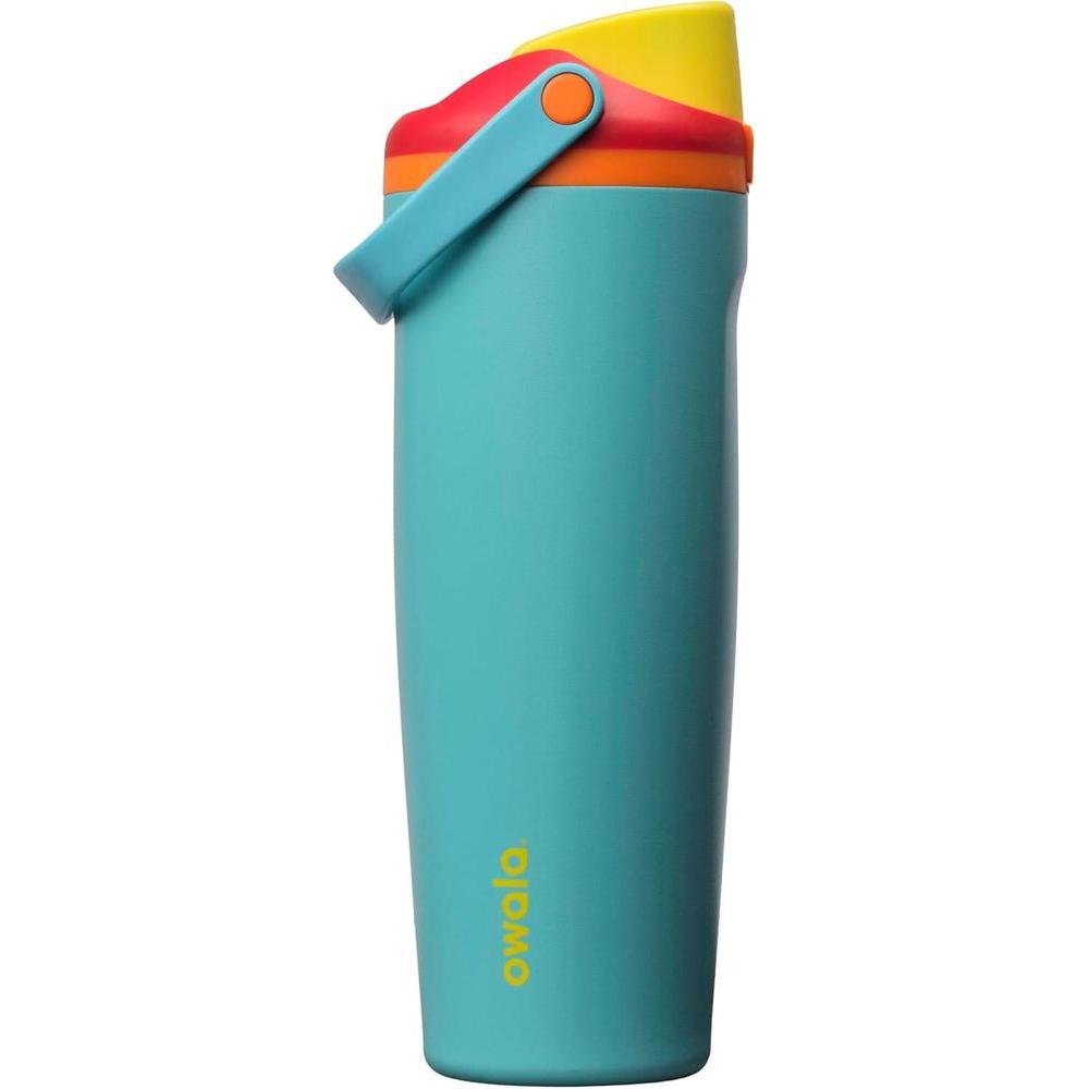 Owala FreeSip Sway Insulated Stainless Steel Water Bottle with Two-Way Spout, Built-In Straw and Bucket Handle, Made for Travel, School, and Sports, 30oz, BPA Free, Leak Proof, Summer Sweetness