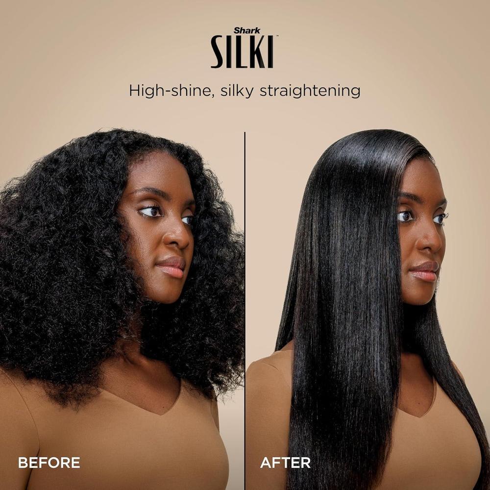 Shark Glam Ceramic: Sistema de peinado y secado con alisador y brillo de aire, ideal para cabello rizado y enrollado