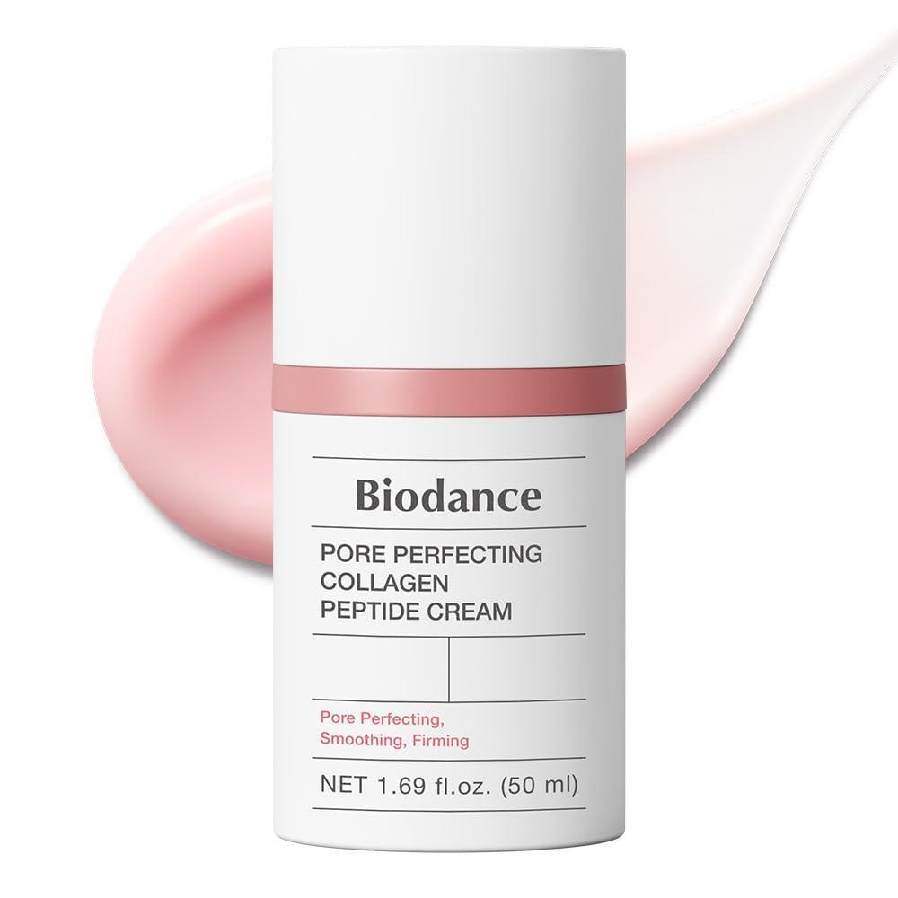 BIODANCE Crema de péptidos de colágeno que perfecciona los poros, hidratante, regordecedora, cuidado de los poros, hidratante facial reafirmante, cuidado de la piel coreano, regalos del día de San