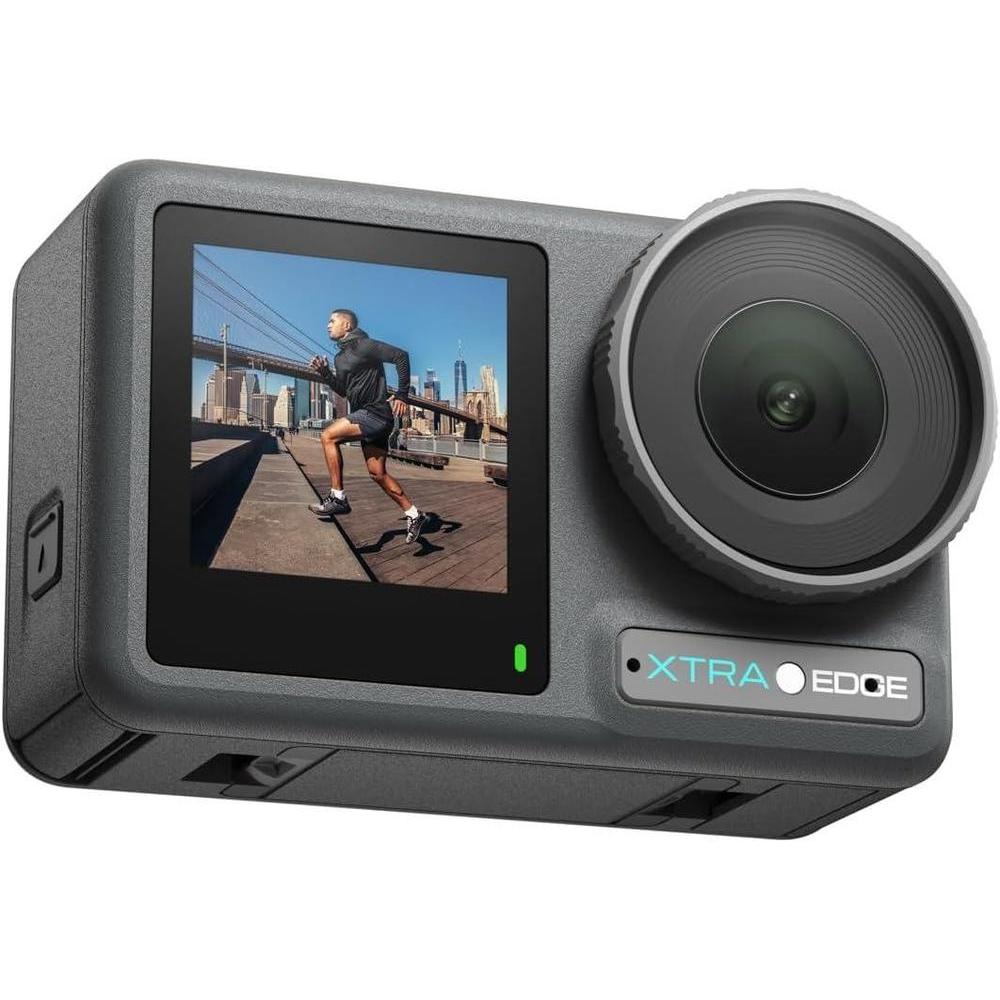 Cámara de acción Xtra Edge con sensor avanzado, video 4K, estabilización hiper y resistencia al agua para aventuras extremas