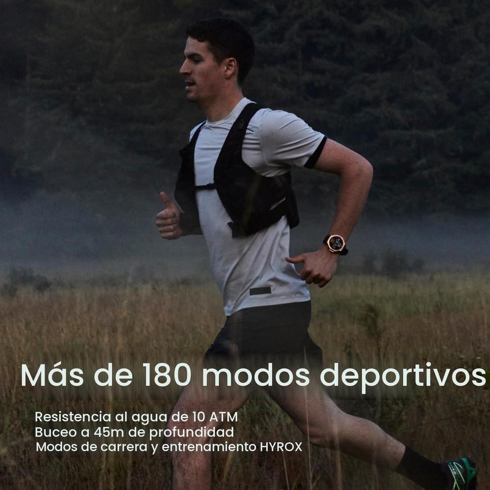 Amazfit T-Rex 3 Pro - Reloj inteligente ultra resistente con pantalla de zafiro, GPS preciso y batería de 25 días