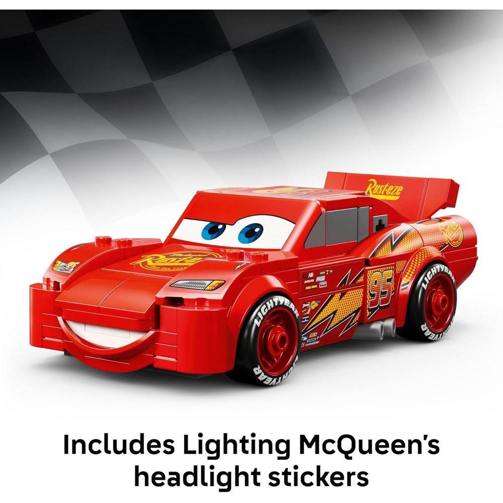 LEGO Speed Champions Lightning McQueen de Disney Pixar Cars, juguete de construcción para niños y niñas de 9+ años