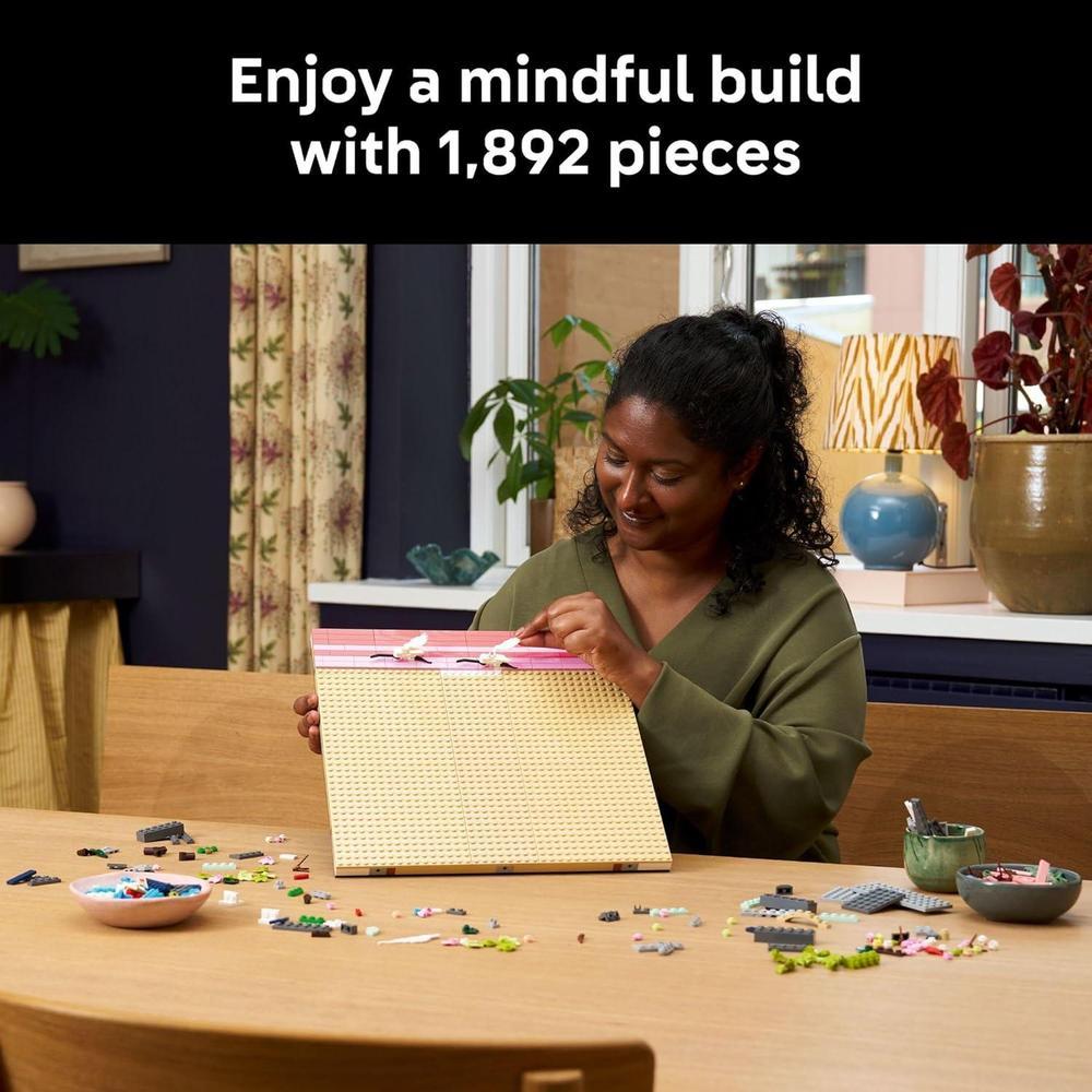 LEGO Art Paisaje Japonés de Cerezos en Flor para Adultos - Decoración para Pared de Pie o Colgada - Modelo 31218