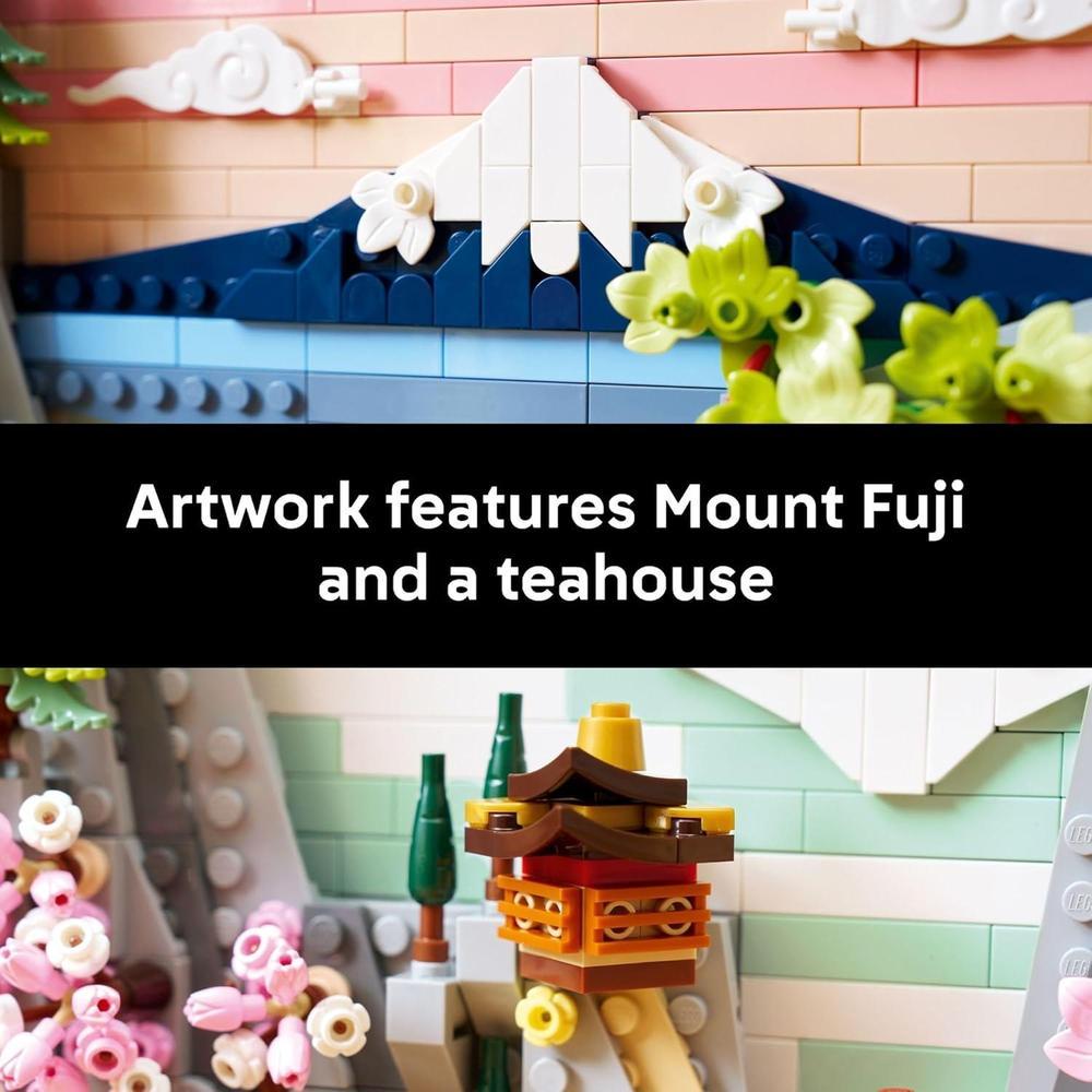 LEGO Art Paisaje Japonés de Cerezos en Flor para Adultos - Decoración para Pared de Pie o Colgada - Modelo 31218