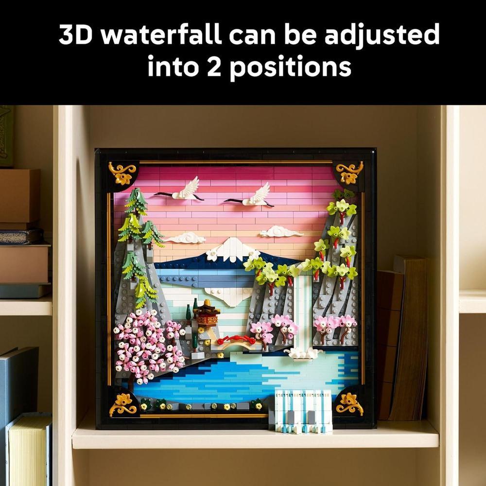LEGO Art Paisaje Japonés de Cerezos en Flor para Adultos - Decoración para Pared de Pie o Colgada - Modelo 31218