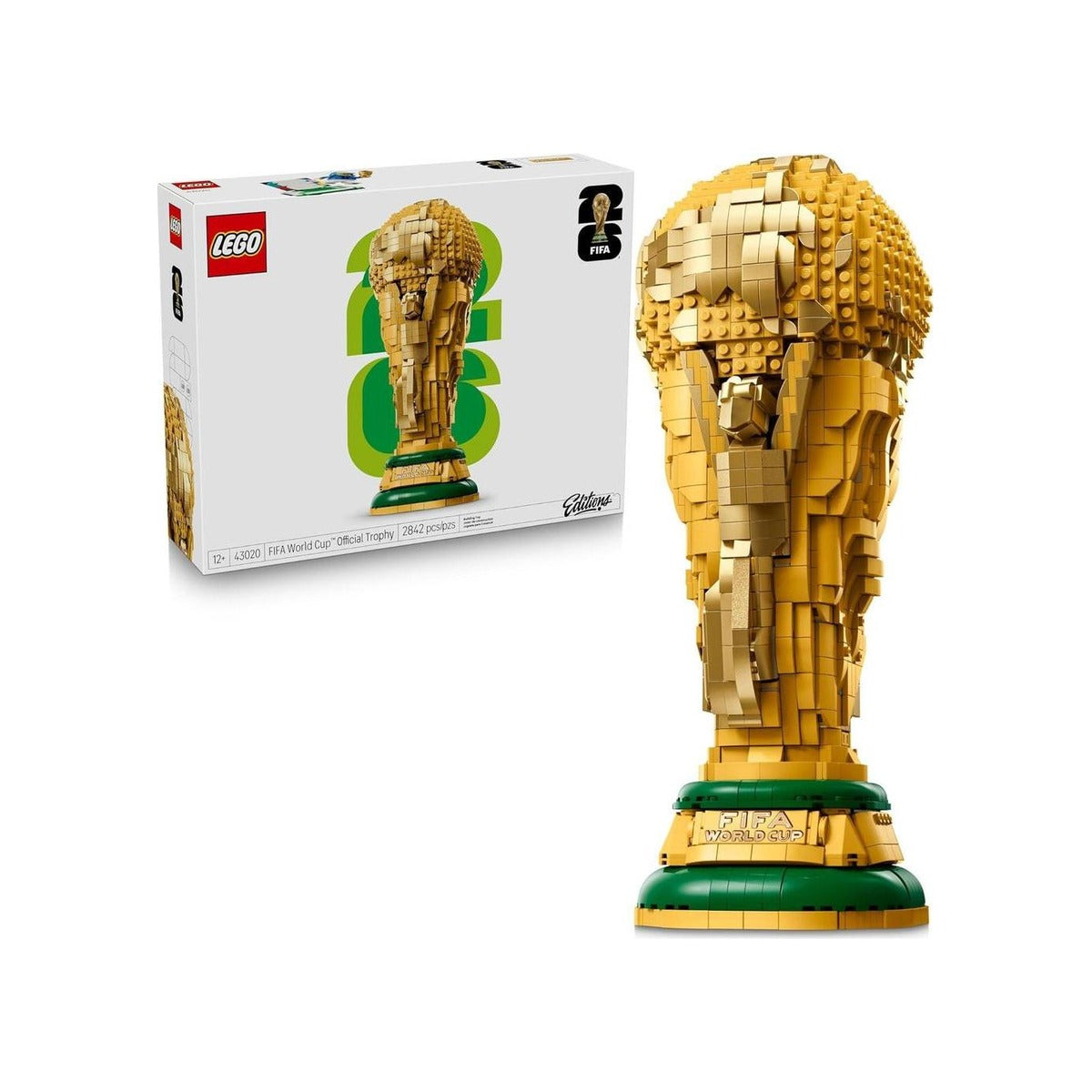 Conjunto de construcción del trofeo oficial del Mundial de la FIFA de LEGO Ediciones - Kit para fanáticos del fútbol, decoración ideal
