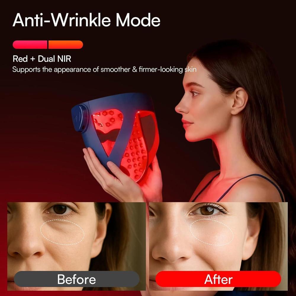 INIA Glow Máscara LED Inalámbrica 4D - 320 LEDs, 4 Modos