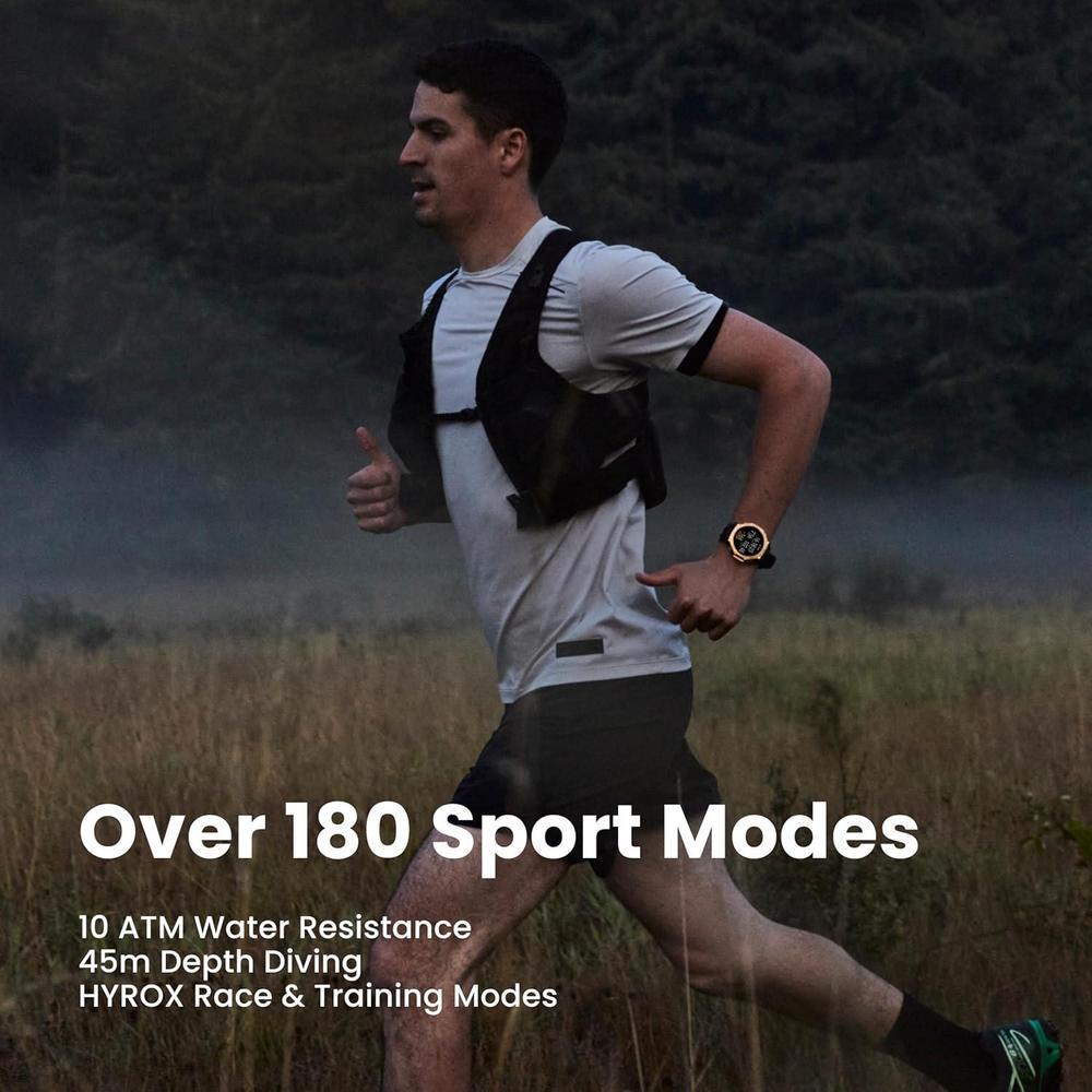 Reloj inteligente Amazfit T-Rex 3 Pro con pantalla AMOLED de zafiro, bisel de titanio y GPS de doble banda