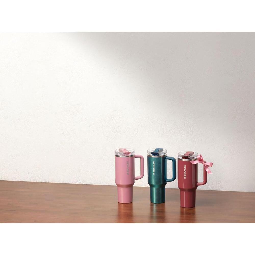 STANLEY Quencher ProTour - Vaso con tapa a prueba de fugas, popote y asa integrado, acero inoxidable sin BPA, ideal para viajes