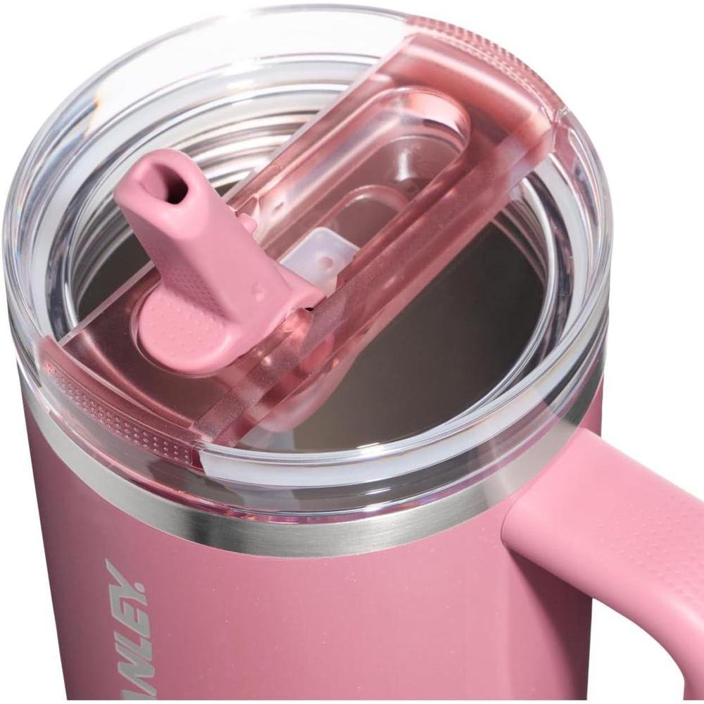 Vaso Stanley Quencher ProTour con tapa a prueba de fugas, popote y asa, compatible para viajes, acero inoxidable sin BPA