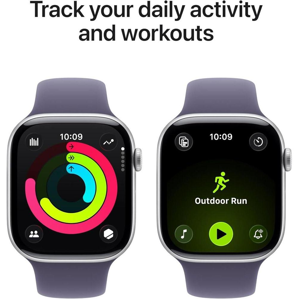 Apple Watch Series 11 GPS con Correa Deportiva, Seguimiento de Salud y Fitness, Resistente al Agua