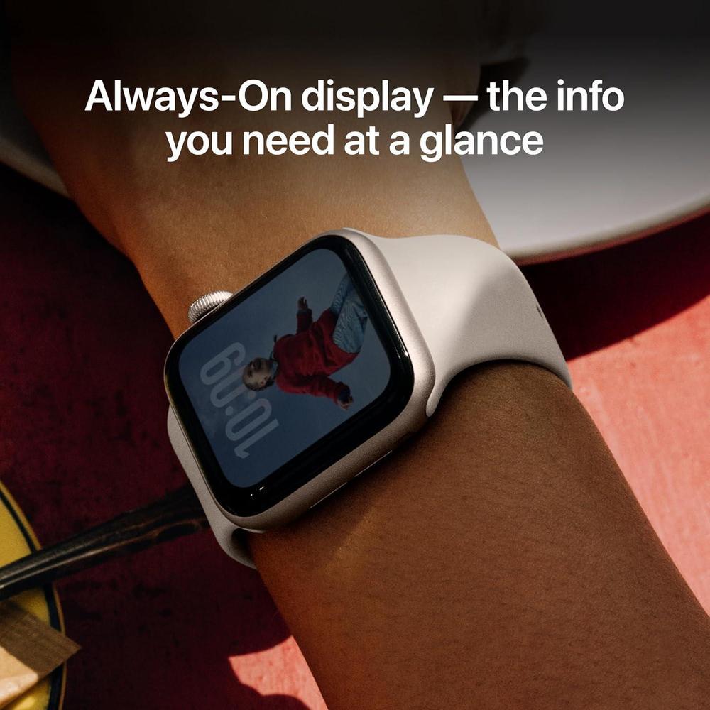 Apple Watch SE 3 44mm Smartwatch GPS Starlight Aluminum Case Correa Deportiva Monitores Fitness Pantalla Siempre Activa