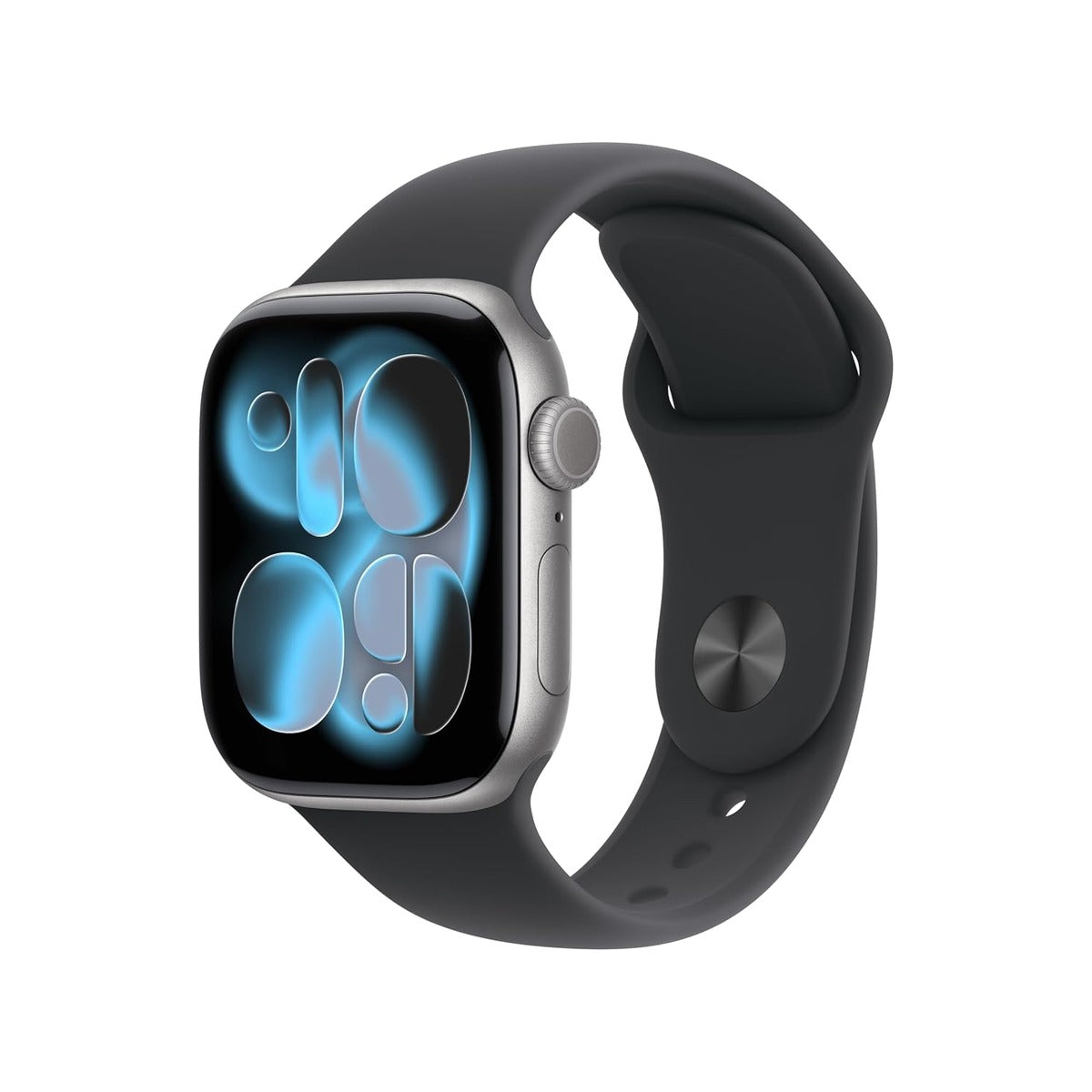 Apple Watch Series 11 [GPS 42mm] Smartwatch with Space Grey Aluminium Case with Black Sport Band - S/M. Sleep Score, Fitness Tracker, Health Monitoring, Always-On Display, Water Resistant