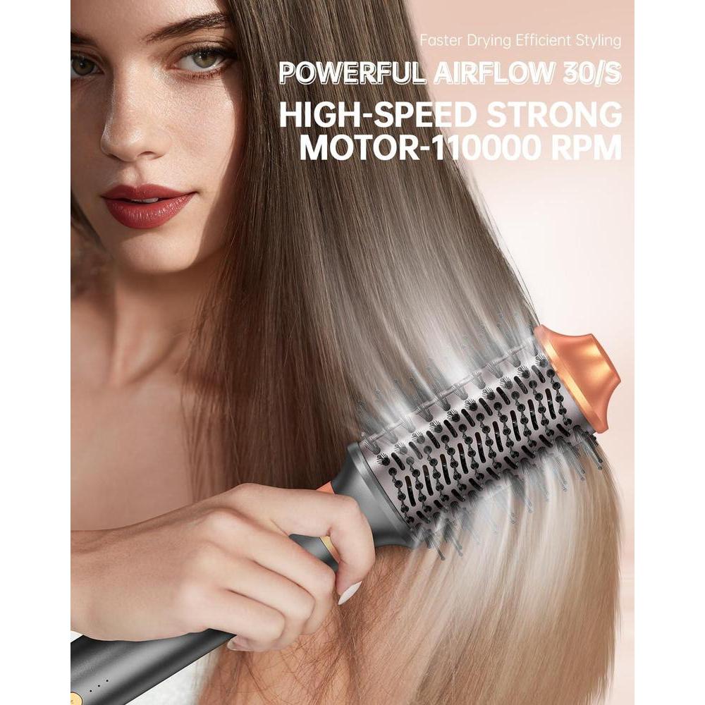 Cepillo Secador Air Styler 7 En 1, Doble Voltaje Con Alisador, Rizador, Voluminizador