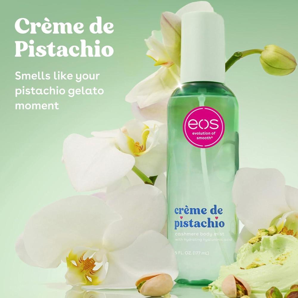 Rocío corporal Crema de Pistacho de eos, fragancia hidratante y vegana para cuerpo, cabello y ropa