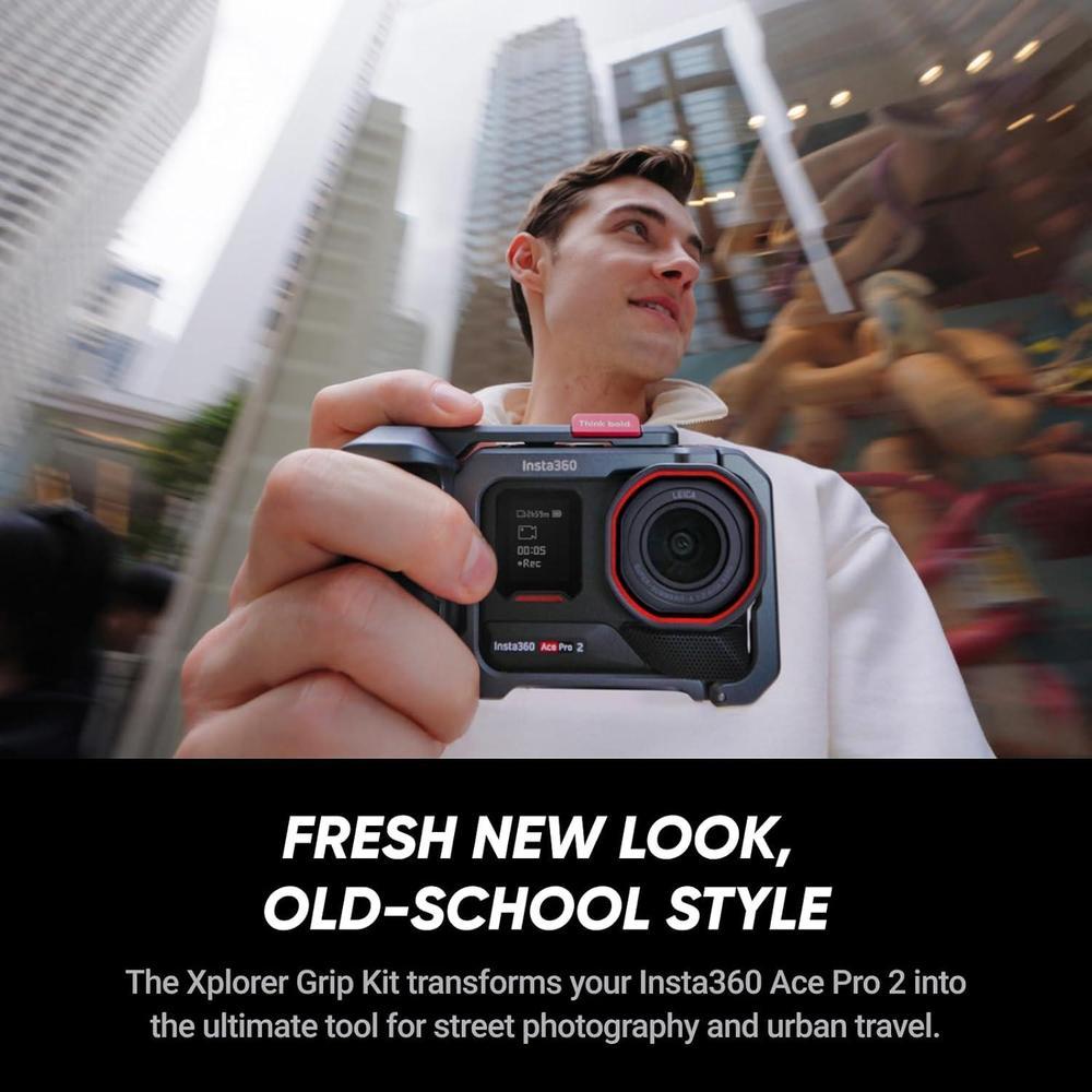 Cámara Inst360 Ace Pro 2 Xplorer 8K, resistente al agua, co-desarrollada con Leica, con tecnología avanzada para capturas en condiciones extremas