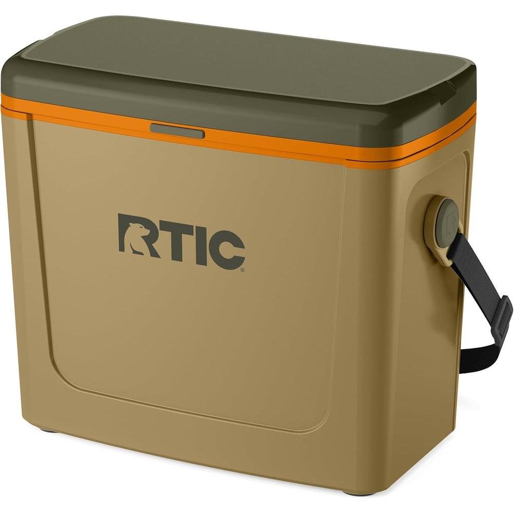 RTIC 16 Qt Road Trip Cooler, Hard Insulated Portable with Strap and Handle for Outdoor, Beach, Picnic, Camping, Sports, Travel