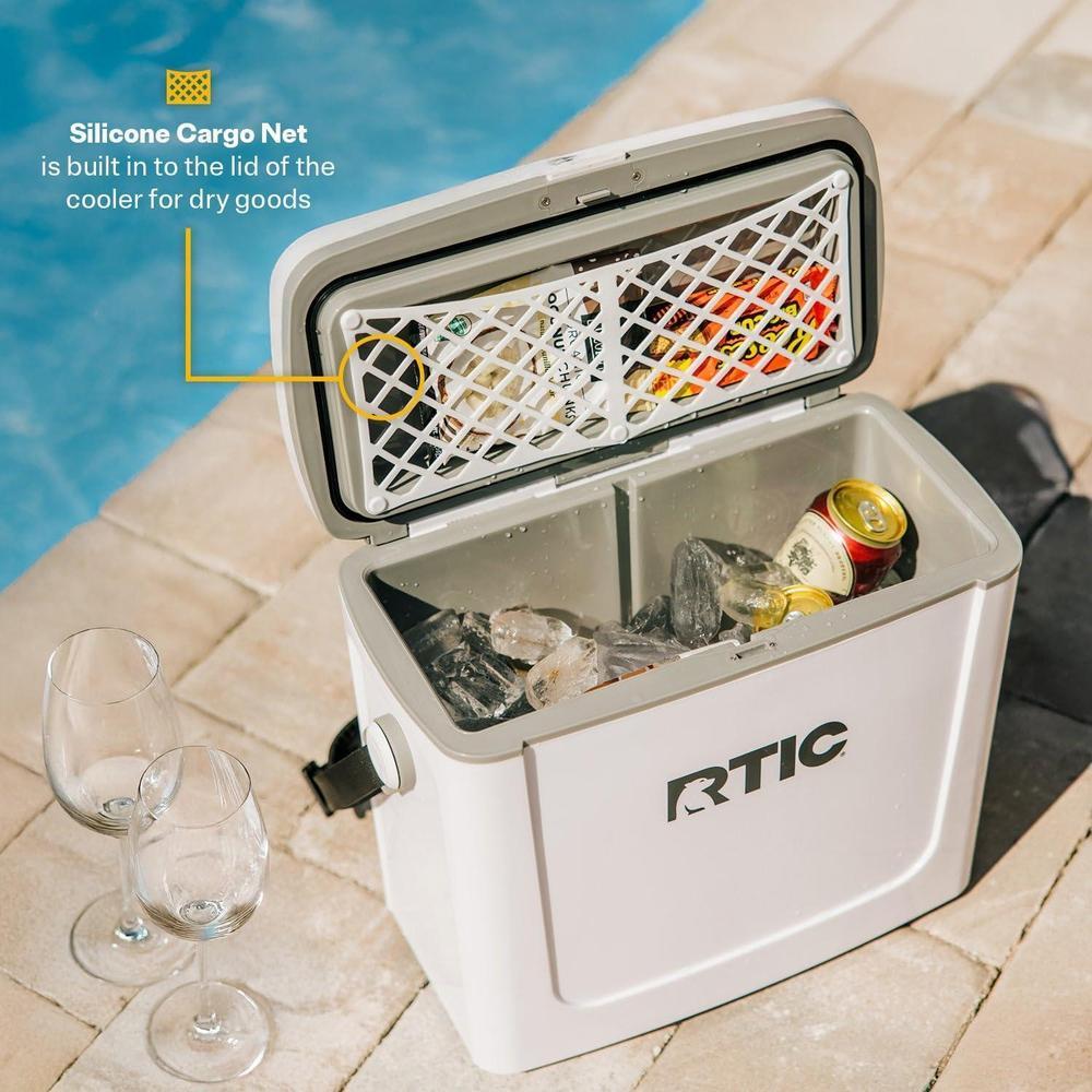 RTIC Enfriador portátil de viaje, ligero y resistente para exteriores, mantiene productos frescos 1-2 días