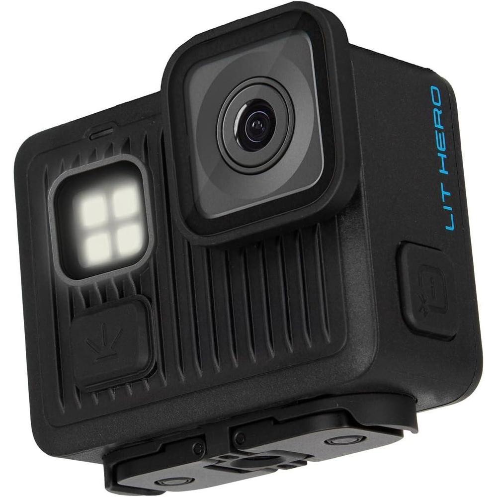 GoPro LIT Hero 4K Cámara de Acción Compacta, Luz LED Integrada, Estabilización HyperSmooth, Ideal para Vlogging y Aventuras