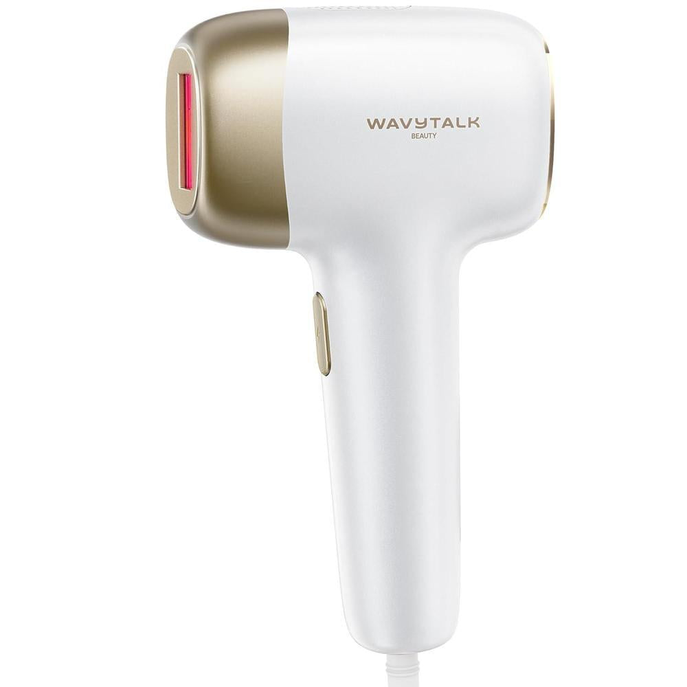 Wavytalk Dispositivo de depilación IPL, Bare It para bikini de cara y cuerpo, resultado duradero e indoloro, cuerpo completo en 12 minutos con doble pulso de 24J y enfriamiento de hielo, uso en casa