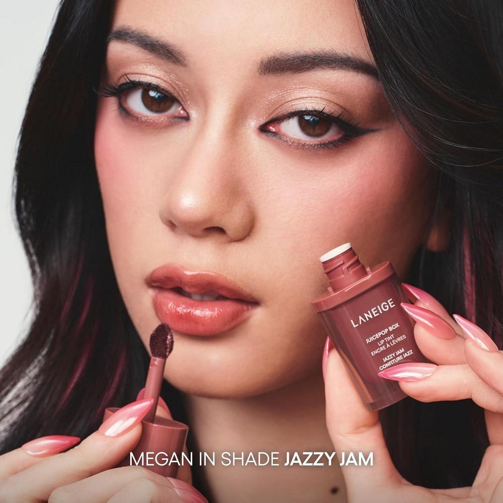 LANEIGE Tinte labial JuicePop: hidratación 12 horas, color edificable, brillo nutritivo. Labial K-Beauty para confort duradero