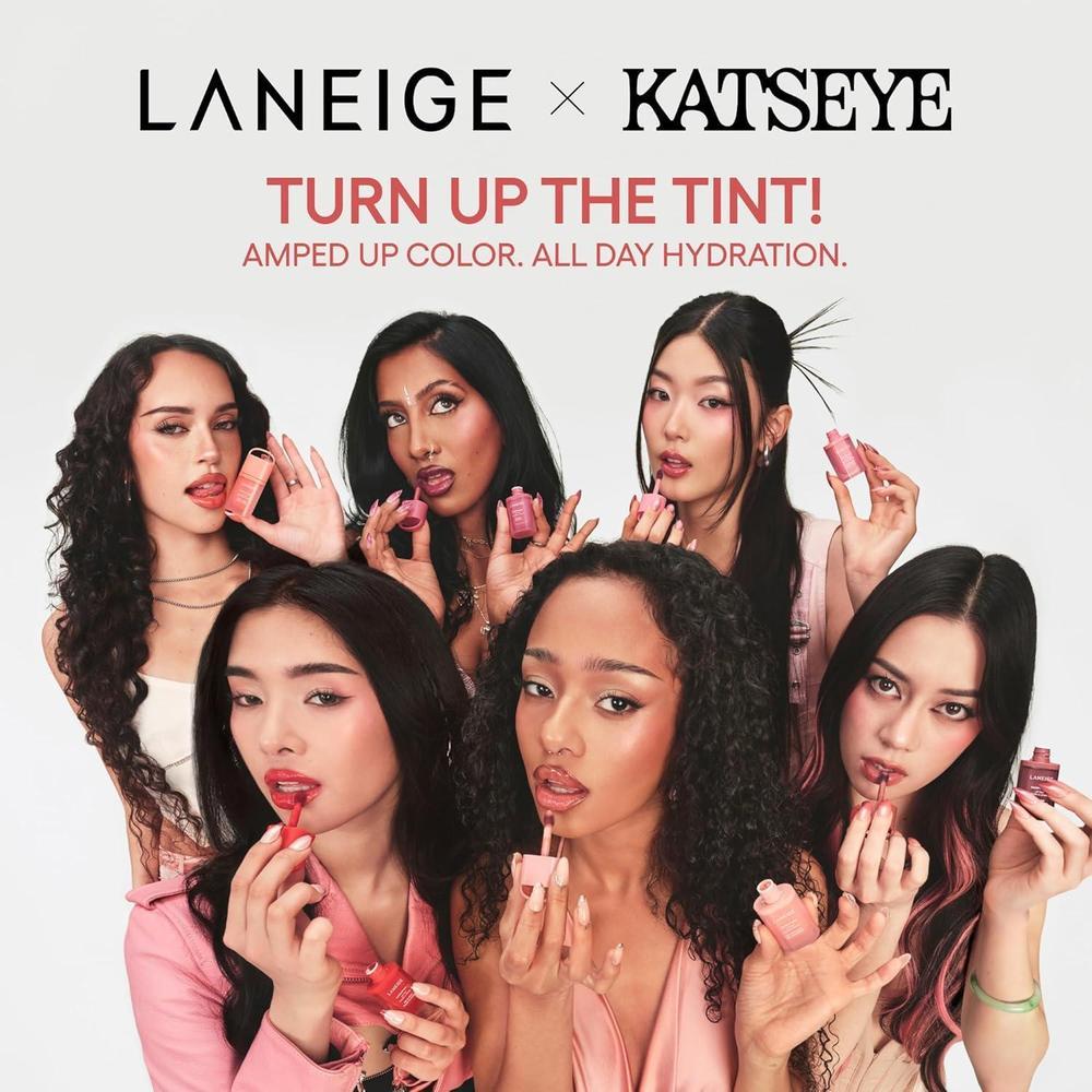 LANEIGE Tinte labial JuicePop: hidratación 12 horas, color edificable, brillo nutritivo. Labial K-Beauty para confort duradero