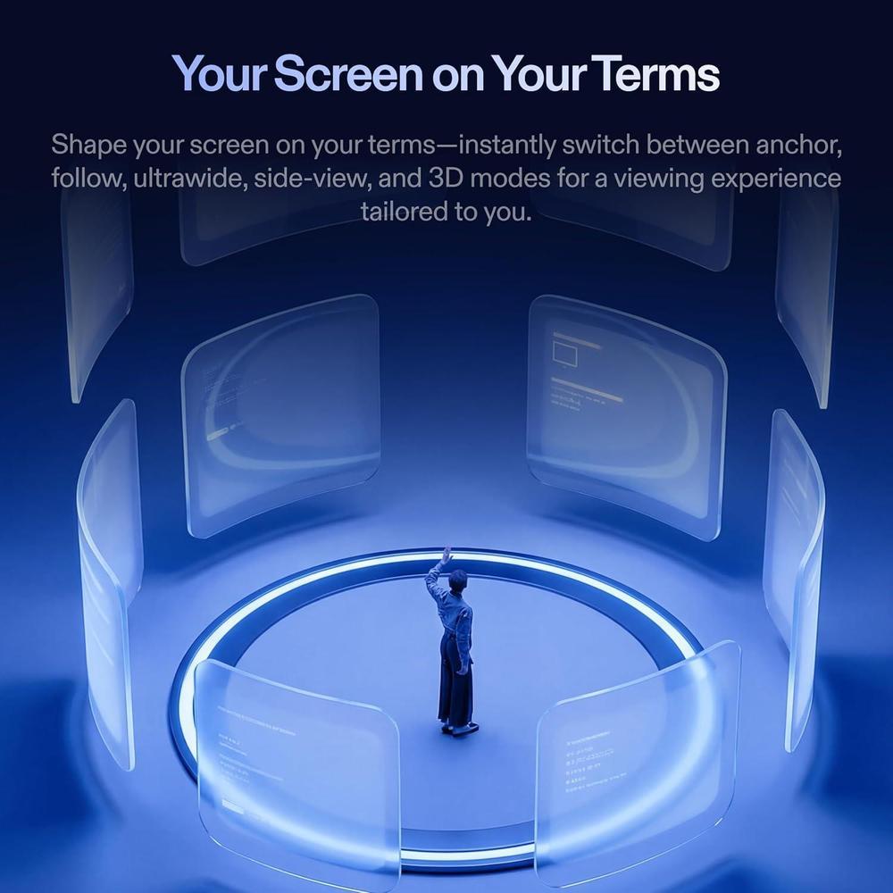 XREAL 1S AR Glasses, pantalla virtual, 3DoF nativo, modo 3D, chip X1 compatible con dispositivos USB-C DP y Switch 2