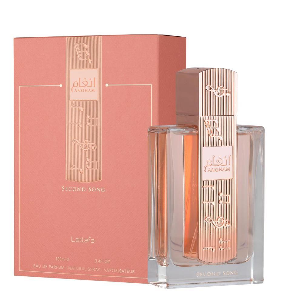 Lattafa Angham Second Song Eau de Parfum – Fragancia Unisex Oriental Vainilla, Dulce y Cremosa de Larga Duración