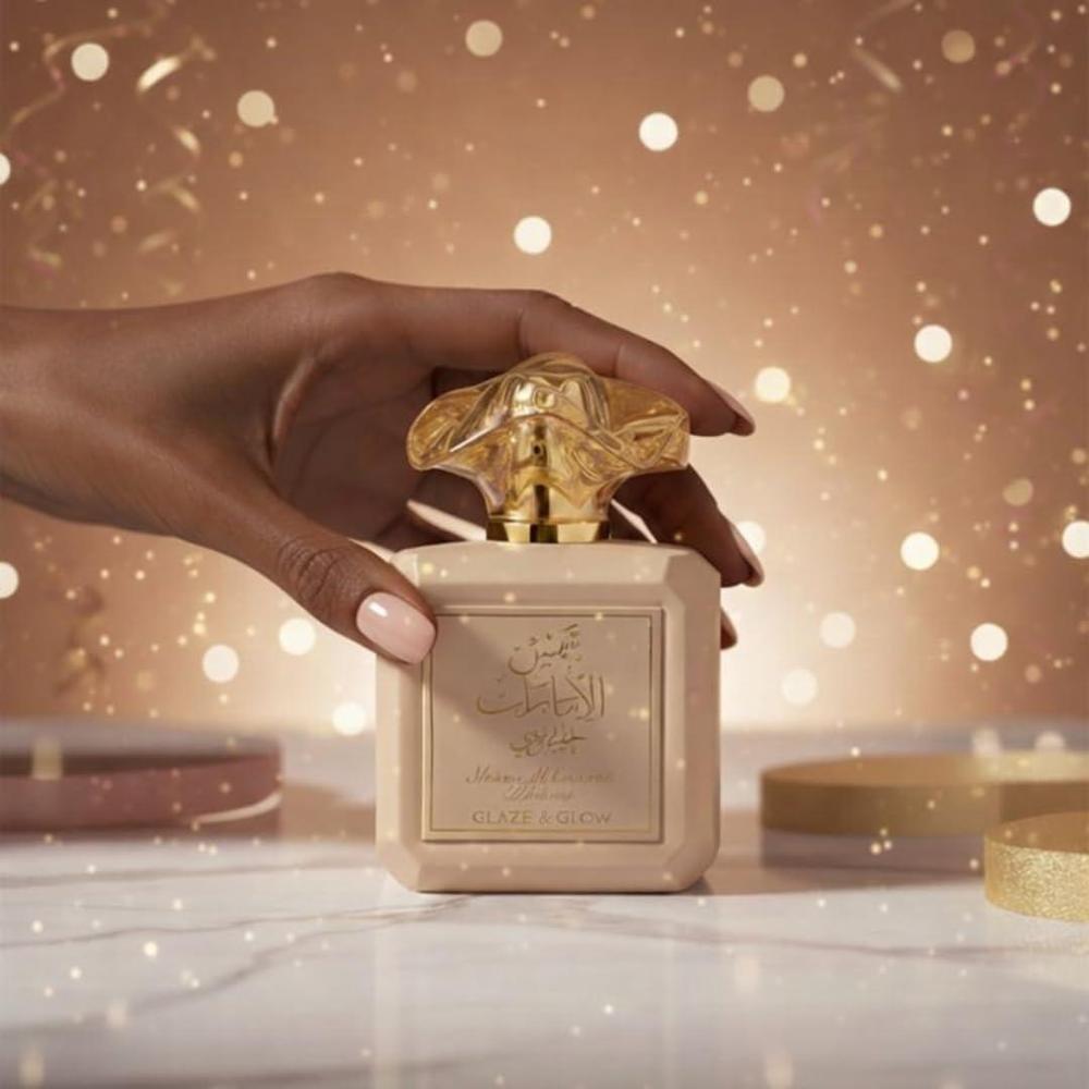 Ard al Zaafaran Shams Al Emarat Khususi Glaze & Glow Perfume árabe de larga duración para mujer, floral y afrutado