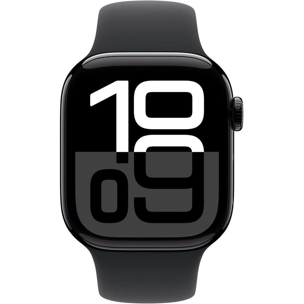 Apple Reloj Serie 10 [GPS 4.2 cm] con caja de aluminio negro azabache - S/M. rastreador de fitness, aplicación ECG, pantalla Retina, resistente al agua